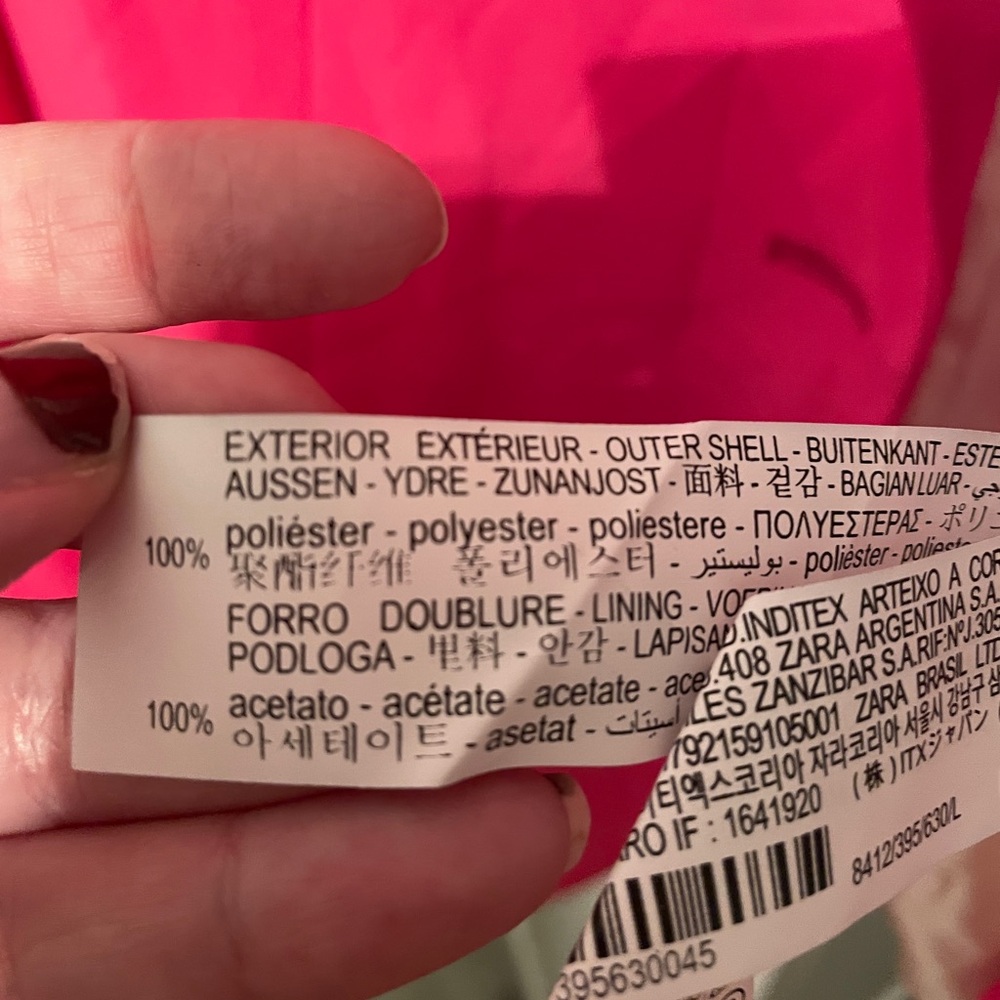Zara Oversized Fuchsia Blazer - Picture 8 of 8